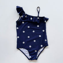 Load image into Gallery viewer, Country Road Swim Suit Navy Dotted (8y)
