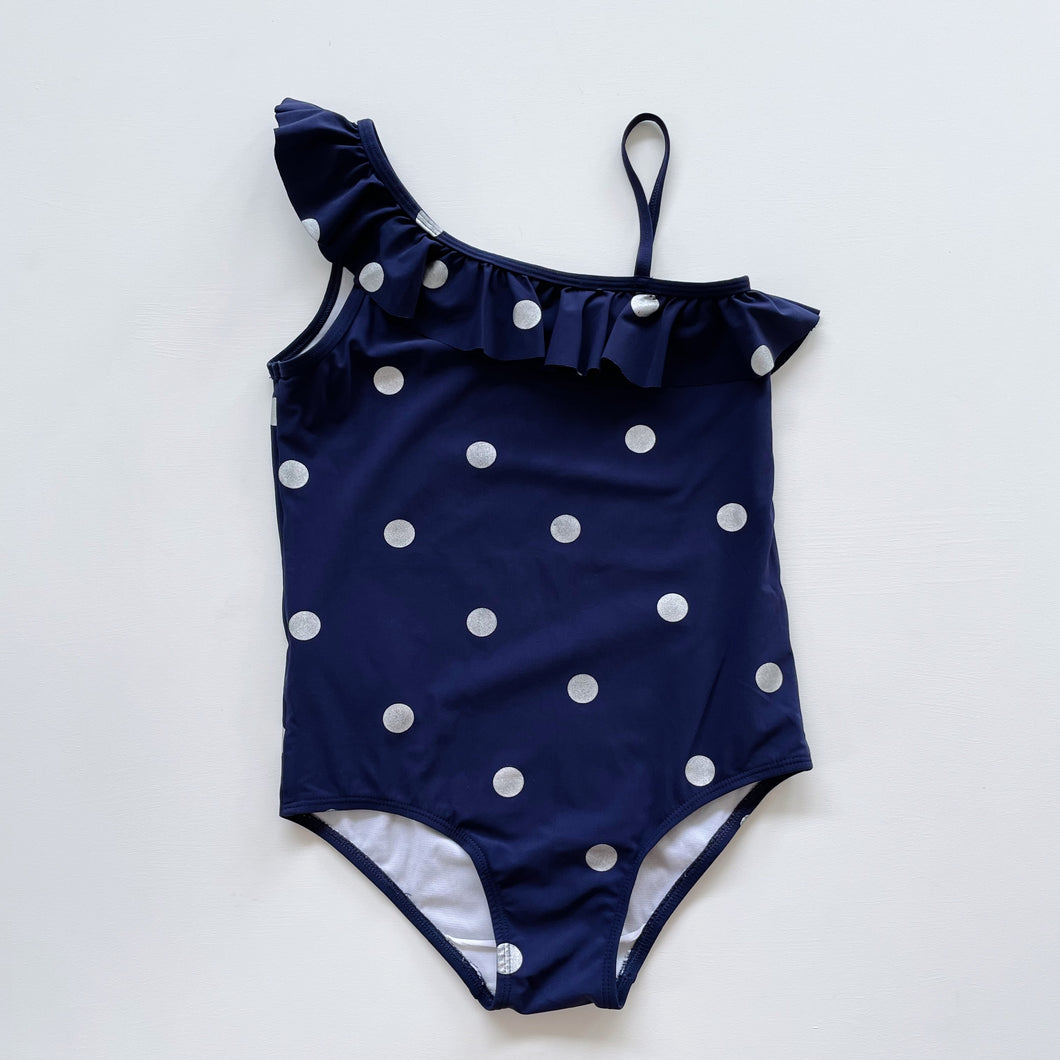 Country Road Swim Suit Navy Dotted (8y)