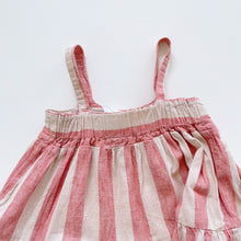 Load image into Gallery viewer, Teeny Weeny Linen Blend Pink Stripe Dress (1y)
