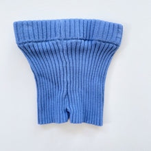 Load image into Gallery viewer, Grown Organic Cotton Knit Rib Shorts Blue (0-3m)
