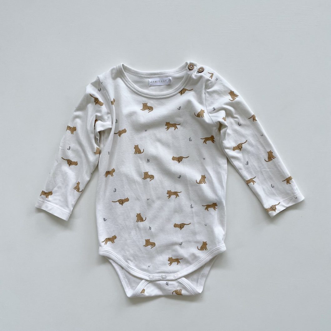 Jamie Kay Organic Cotton Bodysuit Baby Leopard (2y)