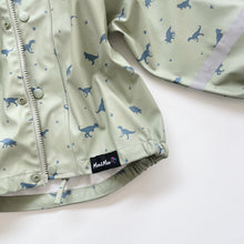 Load image into Gallery viewer, Mum2Mum Rain Jacket Green Dino (3y)
