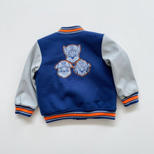 Load image into Gallery viewer, Paw Patrol Bomber Jacket Blue/Grey/Faux Leather (3y)
