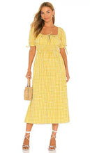 Load image into Gallery viewer, Faithfull The Brand Flora Mari Check Print Midi Dress (AUS 16/ USA 12/ XXL)
