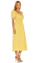 Load image into Gallery viewer, Faithfull The Brand Flora Mari Check Print Midi Dress (AUS 16/ USA 12/ XXL)
