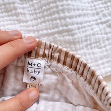 Load image into Gallery viewer, M+C baby Muslin Dress + Gingham Romper (12m)

