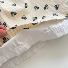 Load image into Gallery viewer, Vintage OshKosh Yellow Gingham/ Floral Dress (4-6y)
