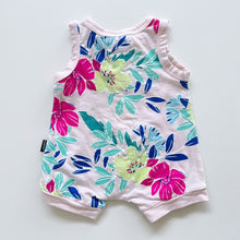 Load image into Gallery viewer, Bonds Wondersuit Summer Romper Pink Floral (newborn)
