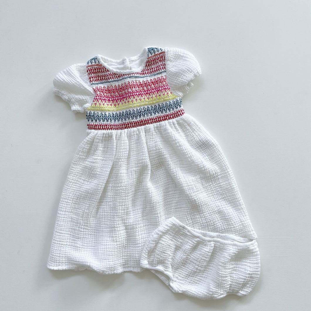 Stella McCartney Muslin Dress + Bloomers (3y)