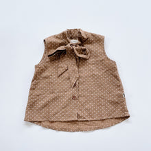 Load image into Gallery viewer, Lacey Lane Blouse Latte/ Dotted (3y)
