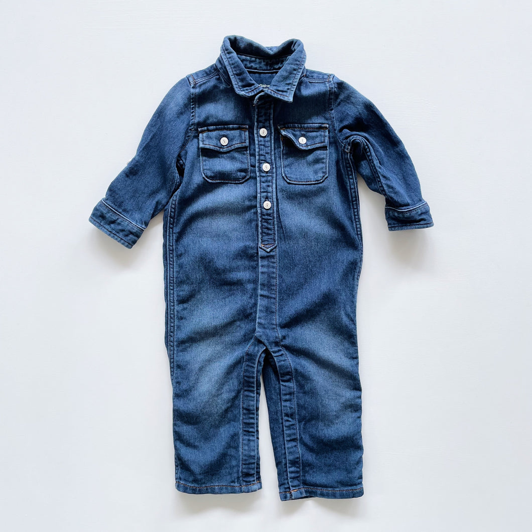 BabyGap Denim-Like  Coverall Blue (1y)