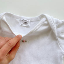 Load image into Gallery viewer, Dimples Organic Sleeping Gown White (newborn)
