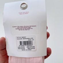 Load image into Gallery viewer, Seed Rib Tights Marshmallow Pink NEW (3-6y)
