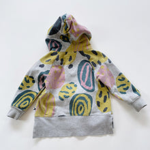 Load image into Gallery viewer, Minti Zip-Up Hoodie Pink/Yellow Pattern (3y)
