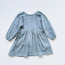 Load image into Gallery viewer, Zara L/S Dress Blue Stripe (4y)
