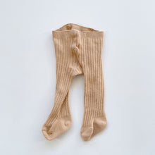 Load image into Gallery viewer, Jamie Kay Rib Tights Tan (newborn)
