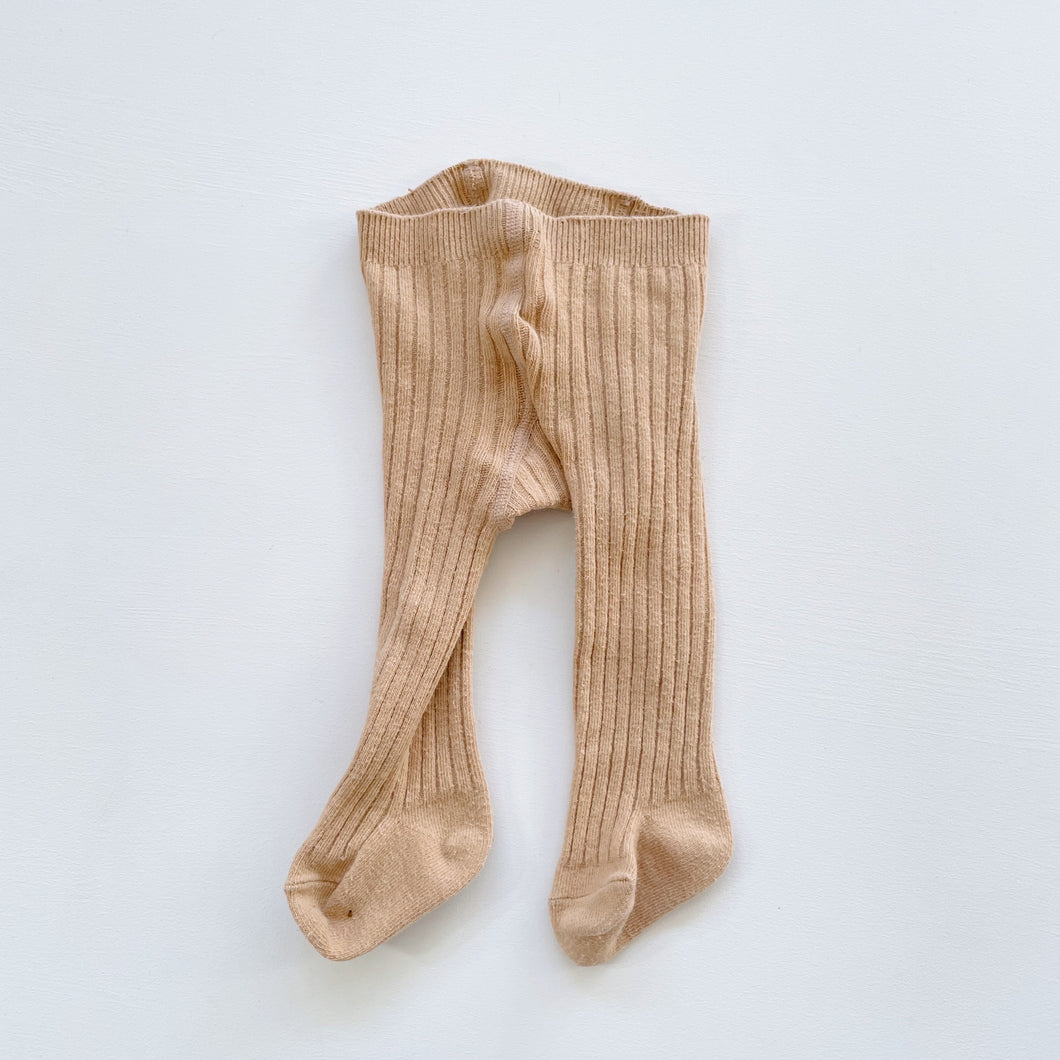 Jamie Kay Rib Tights Tan (newborn)