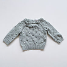Load image into Gallery viewer, Jamie Kay Bubble Knit Jumper Green (0-3m)
