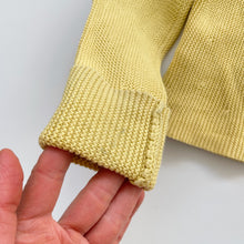 Load image into Gallery viewer, M&amp;S Cotton Knit Cardigan Yellow (4y)
