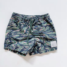 Load image into Gallery viewer, Country Road Swim Shorts Green Pattern NEW (12-18m)
