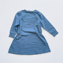 Load image into Gallery viewer, Minti Sleepy Bunny Dress Muted Blue NEW (2y)
