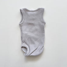 Load image into Gallery viewer, Jamie Kay Sleeveless Bodysuit Grey Rib (newborn)
