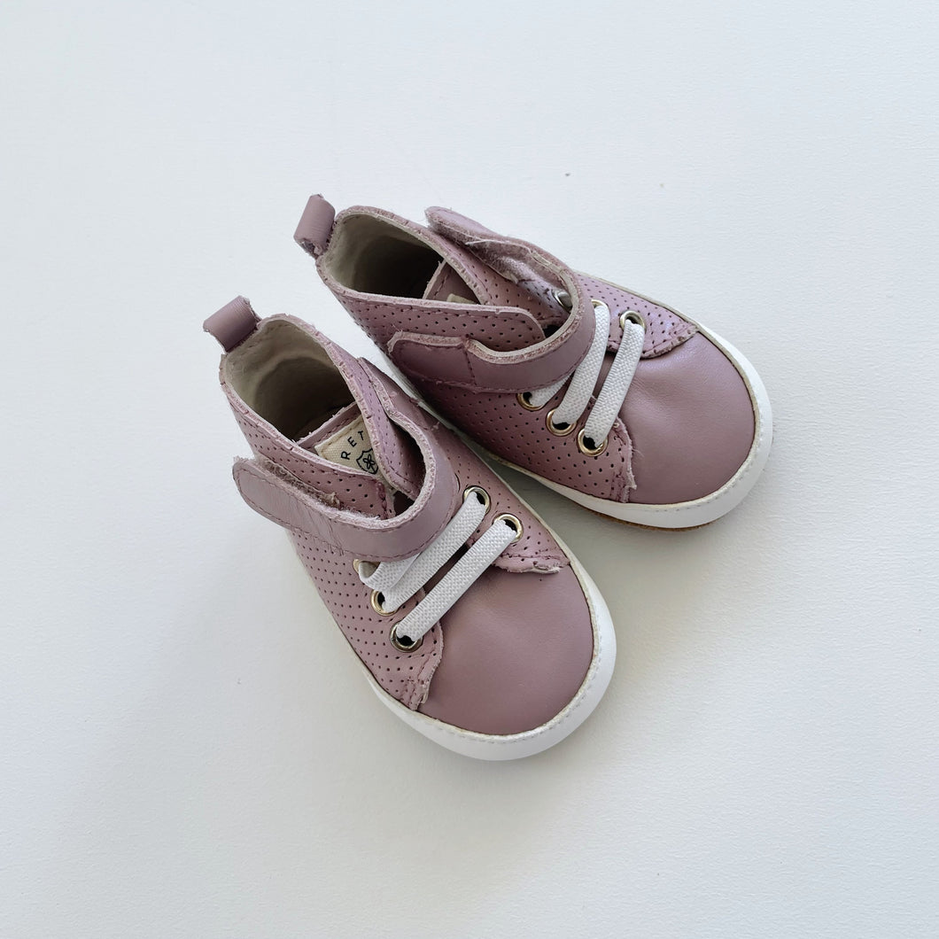 Pretty Brave Leather Shoes Pink (Small/0-6m)