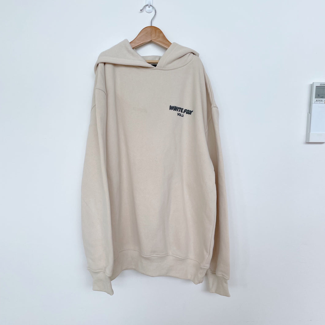 White Fox Hoodie Cream Vol.3 *small flaw (S/XS)