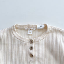 Load image into Gallery viewer, Grown Organic Cotton Knit All-In-One Beige (1y)
