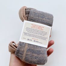 Load image into Gallery viewer, Silly Silas Footless Tights Blue/Grey Speckled NEW (3-4y)
