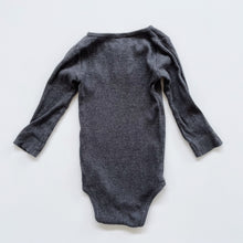 Load image into Gallery viewer, Jamie Kay Organic Cotton Ribbed Bodysuit Dark Grey (2y)
