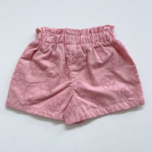 Load image into Gallery viewer, Teeny Weeny Broderie Shorts Pink (6-12m)
