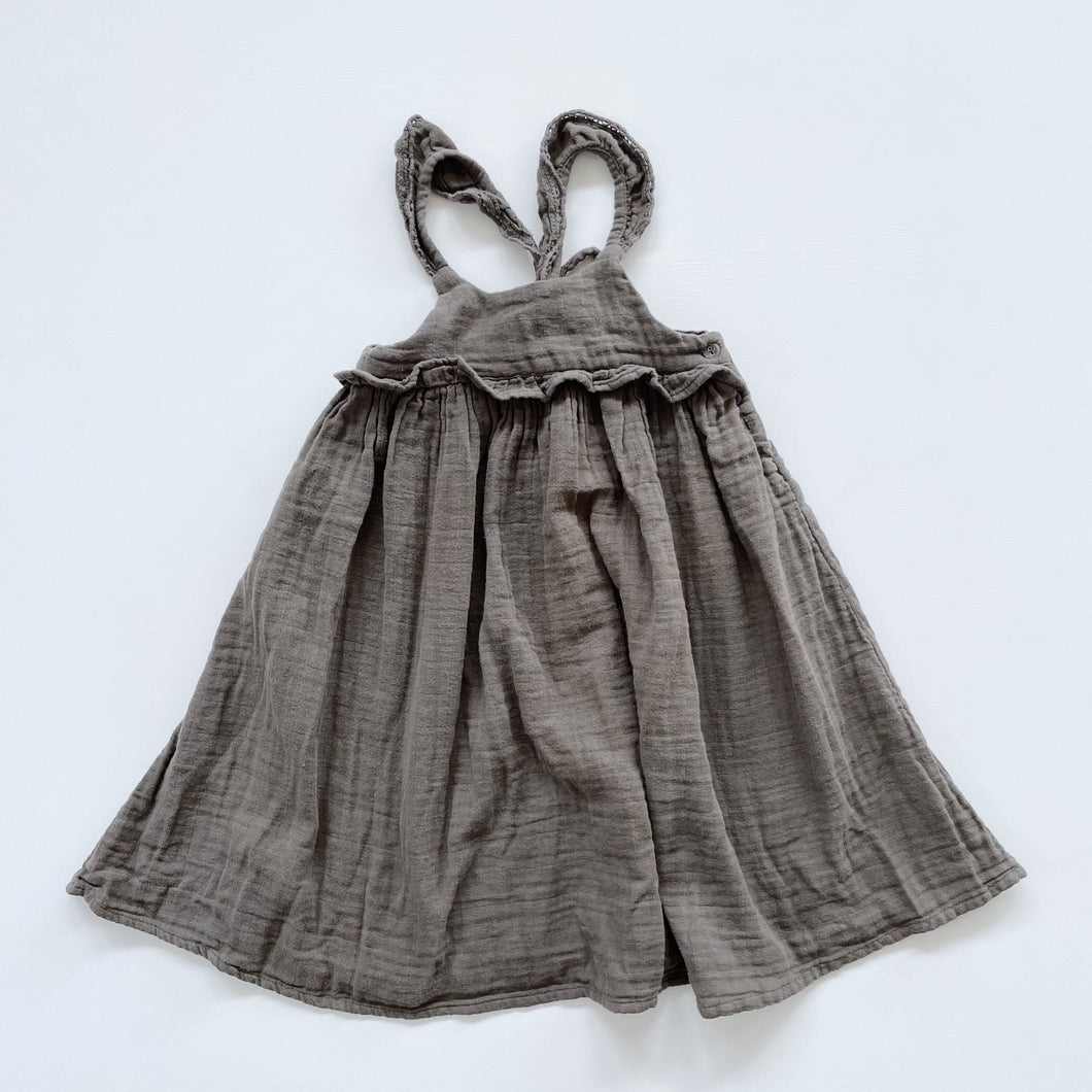 Jamie Kay Organic Muslin Green Dress (4y)