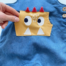 Load image into Gallery viewer, Sprout Denim Monster Pocket Overalls (2y)
