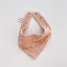 Load image into Gallery viewer, Nature Baby Organic Terry Triangle Bib Blush (0-6m)
