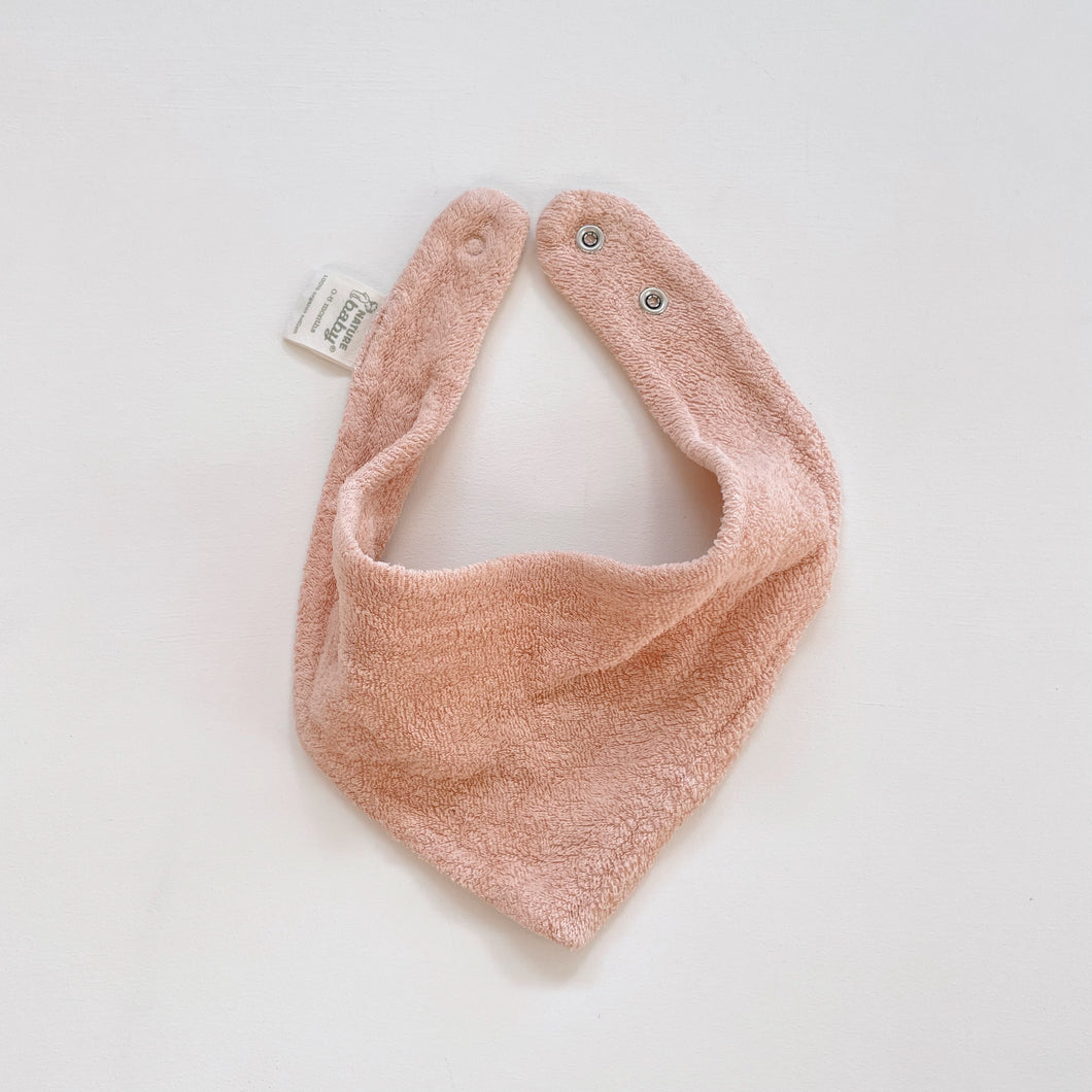 Nature Baby Organic Terry Triangle Bib Blush (0-6m)