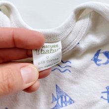 Load image into Gallery viewer, Nature Baby Organic L/S Bodysuit Sea Life (6-12m)
