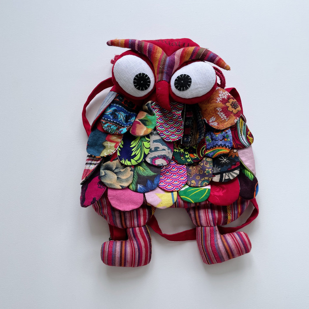 Pink/Red Owl Bag Small