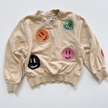 Load image into Gallery viewer, MOLO Organic Cotton Smiley Jumper Sand (7y)
