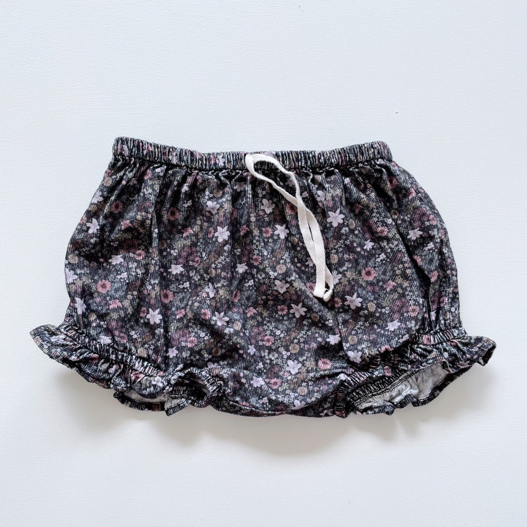 Jamie Kay Organic Dark Floral Fine Cord Bloomers (2y)