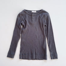 Load image into Gallery viewer, Jamie Kay Organic Henley Top Dark Grey Icelandic Marle (5y)
