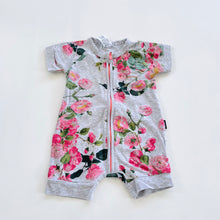 Load image into Gallery viewer, Bonds Short Wondersuit Roses (3-6m)
