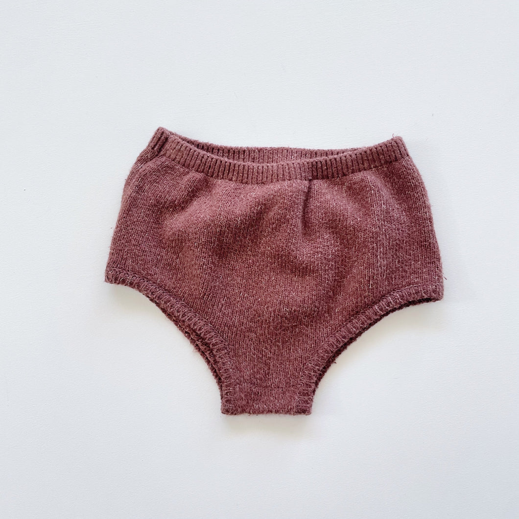 Quincy Mae Organic Knit Bloomers Maroon (12-18m)