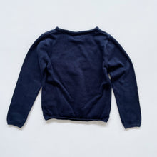 Load image into Gallery viewer, Kiabi Cotton Jumper Navy "Lovely" (4-5y)
