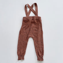 Load image into Gallery viewer, Knitted Overalls Rust Speckled (6-12m)
