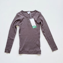 Load image into Gallery viewer, Jamie Kay Organic Henley L/S Top Carob NEW (7y)
