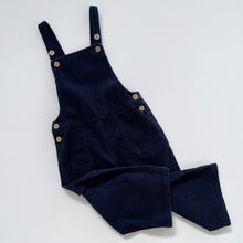 Load image into Gallery viewer, Mac &amp; Ellie Navy Cord Overalls (7y)
