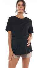 Load image into Gallery viewer, Bae Nursing/Pregnancy Top Black  (XS)
