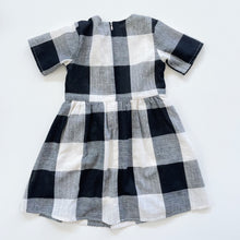 Load image into Gallery viewer, Roolee Kids Black /White Check Dress (3-4y)
