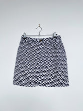 Load image into Gallery viewer, Gorman Mini Skirt Geometric Pattern Navy/White (8)
